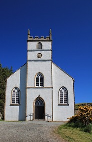 White church, like the houses here