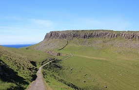 Uphill walk back