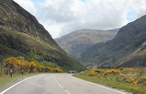 Into Glen Shiel