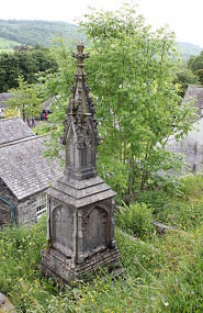 Old statue in cemetery