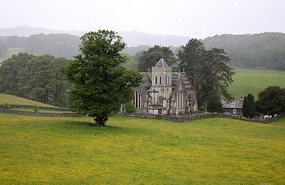 Church in the mist