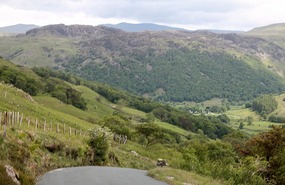 Steep downhill