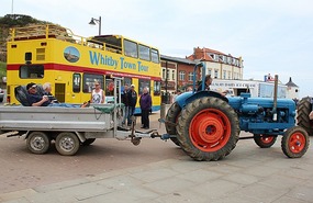 Their tractors broke down, so a free ride