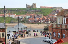Whitby Abbey on the hill