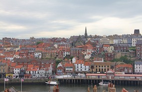 View of Whitby from St Mary's hill