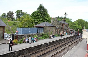 Platform at Goathland Station