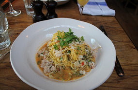 Crab Spaghettini at Jamie's Italian