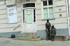 'Country Women', outside art gallery