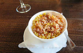 Peas and Crackling