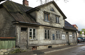 Wooden house in Cesis