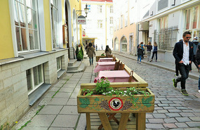 Typical street dining