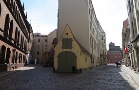 Our entry into the old town, Riga