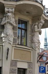  Art Nouveau building in central Riga
