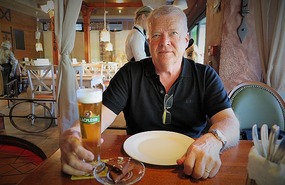 Bob in Latvian Restaurant