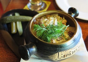 Latvian specialty Liepajas Mencini