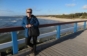 On the pier