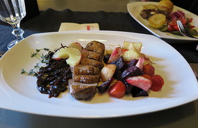 Duck breast for the main course