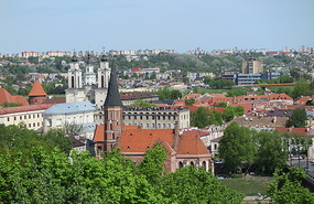 The old town from funicular hill