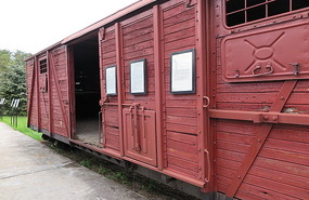 Carriage used to take people to camps