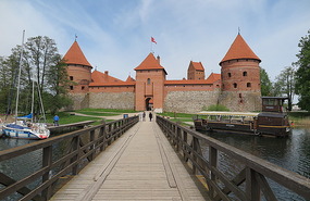 Entering Trakai Castle