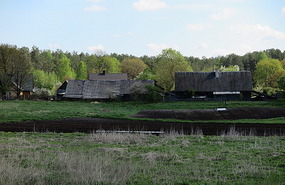 Wooden houses here as well