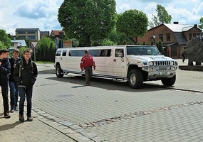 Bridal party arriving, Kedainiai