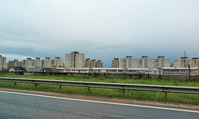 Flats by the city
