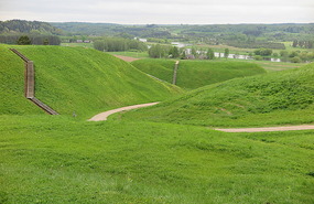 Prehistoric mounds at Kernave