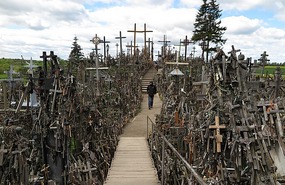 Path through Hill of Crosses