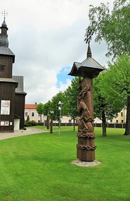 Carved wood sculpture