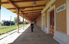 Haapsalu Train Station Platform - over 200 metres