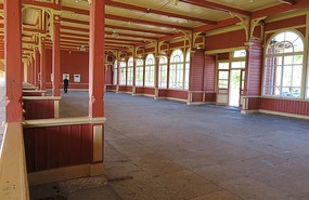Huge waiting room at Haapsalu