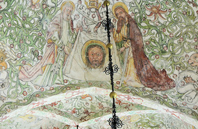 St Peters detail old wall