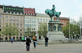 Carl X Gustav in Stortorget (Great Square) 1896