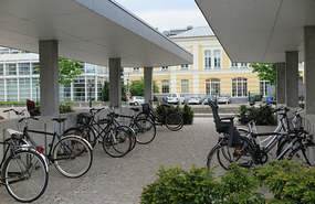 Covered bike storage