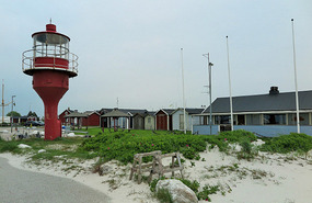 Fishing huts at Skanor