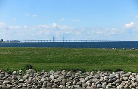 View of Oresund Bridge from Malmo
