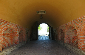 Looking out of the fort