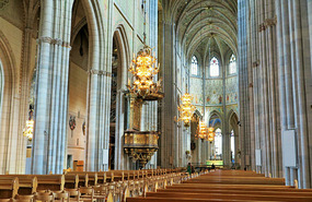 Inside cathedral