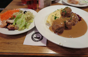 Have to have meatballs with lingonberries