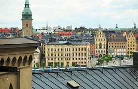 Rooftop view to Gamla Stan