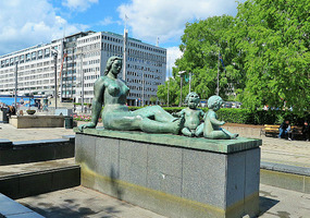 Sculpture by the harbour