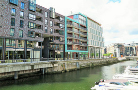 Colourful apartments