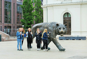 In front of Oslo Railway Station