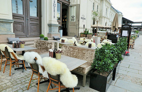 Sheepskin luxury outdoors