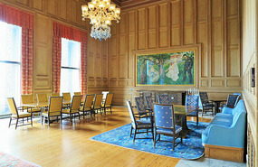 The 'Munch' Room with his 'Life' City Counpainting