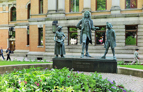 Three people