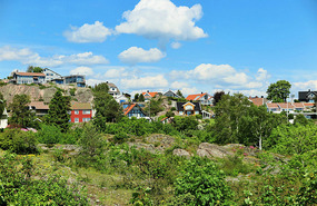Houses on the rock