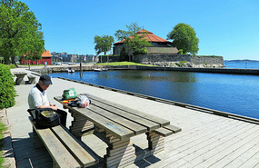 Delightful lunch spot at Kristiansand