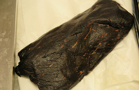 Smoked whale meat - tastes like ham
